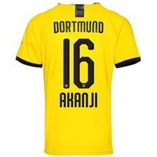 Load image into Gallery viewer, Akanji 16 Borussia Dortmund 2019-20 Home Stadium Player Jersey – Yellow