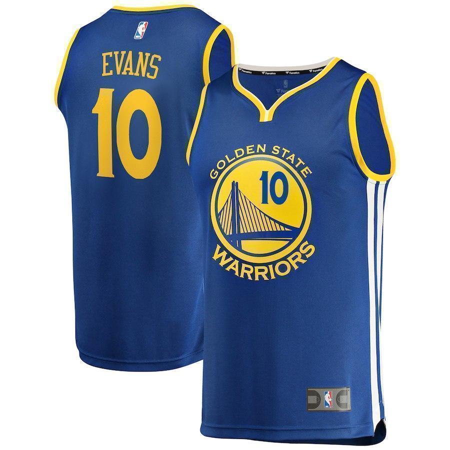 10-Jacob Evans Golden State Warriors Jersey - Icon Edition - Royal
