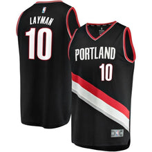 Load image into Gallery viewer, 10-Jake Layman Portland Trail Blazers  Jersey Black - Icon Edition