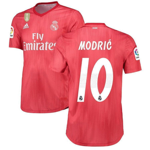 10-Luka Modric Real Madrid 2018-19 Third Player Jersey – Red