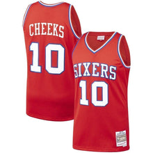 Load image into Gallery viewer, 10-Maurice Cheeks Philadelphia 76ers  1982-83 Hardwood Classics Swingman Jersey – Red
