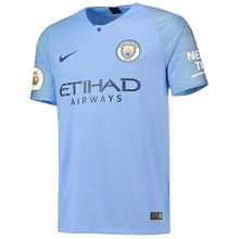 Load image into Gallery viewer, 10-Sergio Aguero Manchester City 2018-19 Home Player Jersey – Blue