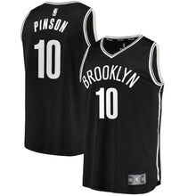 Load image into Gallery viewer, 10-Theo Pinson Brooklyn Nets Fanatics  Jersey - Icon Edition - Black