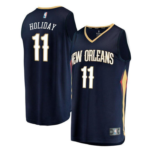 11-Jrue Holiday New Orleans Pelicans  Jersey - Icon Edition – Navy