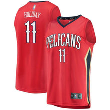 Load image into Gallery viewer, 11-Jrue Holiday New Orleans Pelicans  Jersey Red - Statement Edition