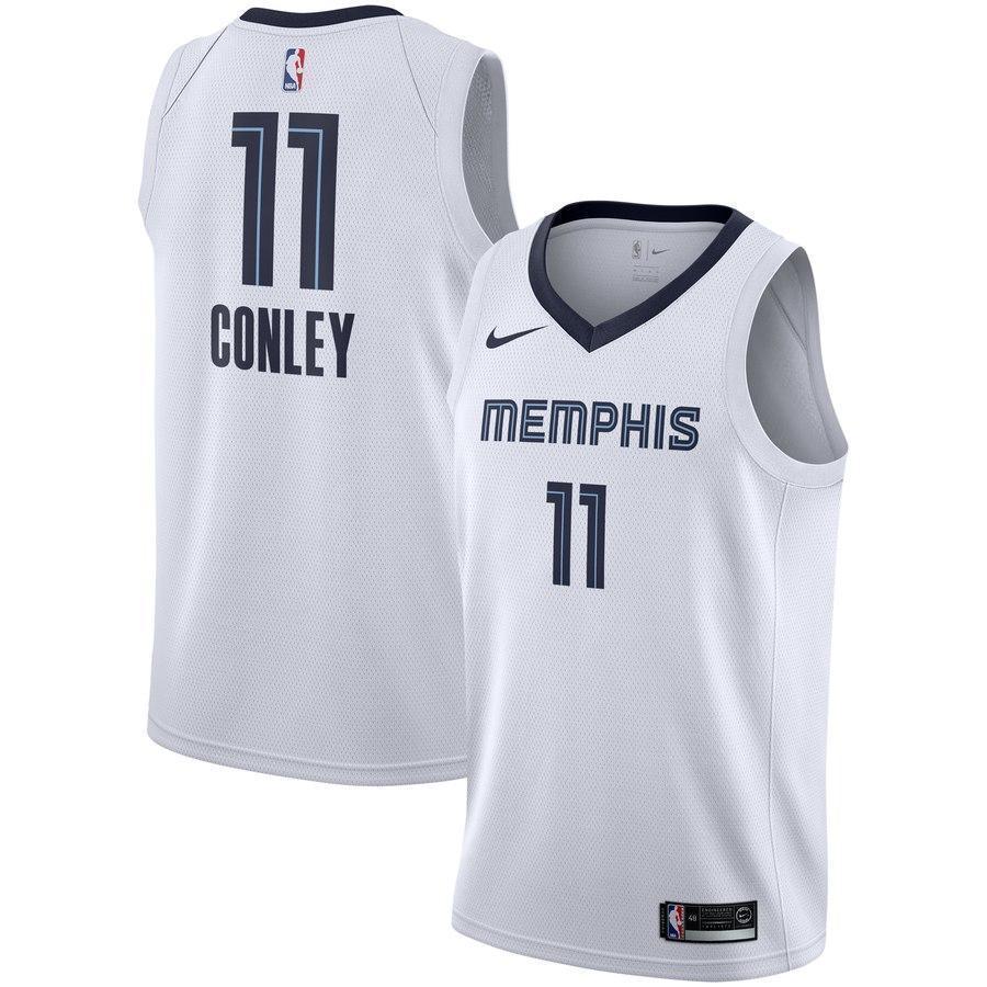 11-Mike Conley Memphis Grizzlies  Swingman Jersey - Association Edition – White