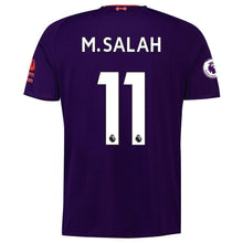 Load image into Gallery viewer, 11-Mohamed Salah Liverpool New Balance 2018-19 Away Player Jersey – Purple