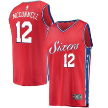 Load image into Gallery viewer, 12-T.J. McConnell Philadelphia 76ers Fanatics  Jersey - Statement Edition – Red