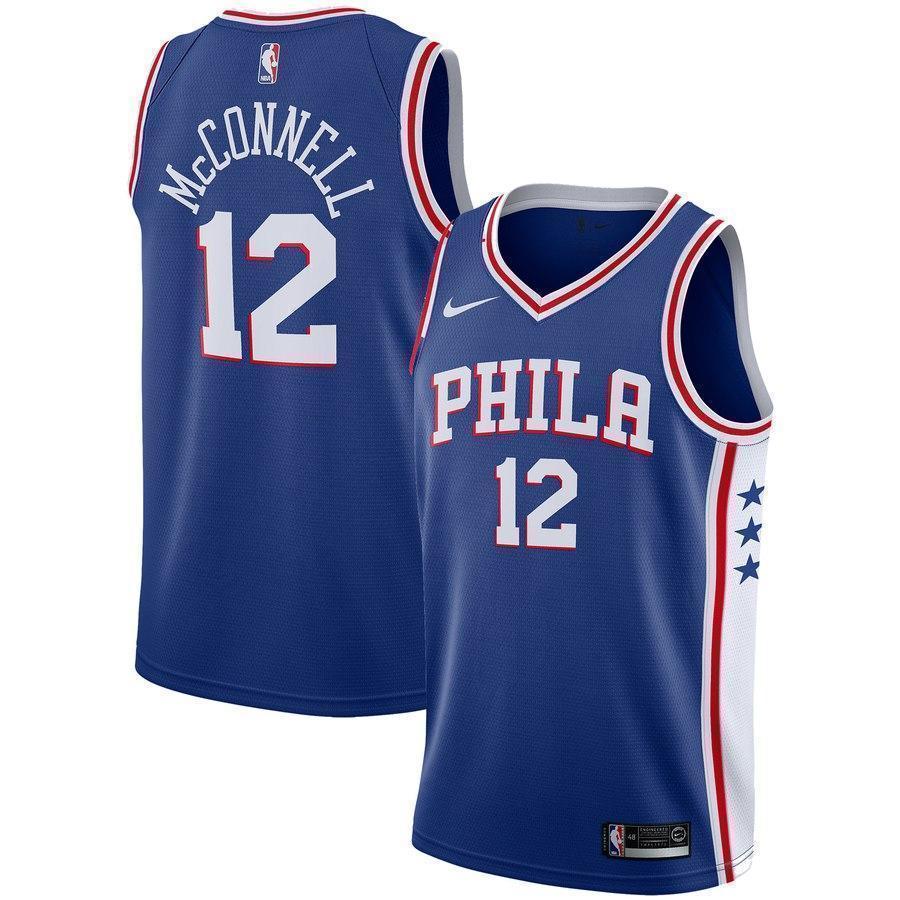12-T.J. McConnell Philadelphia 76ers  Swingman Jersey - Icon Edition – Royal