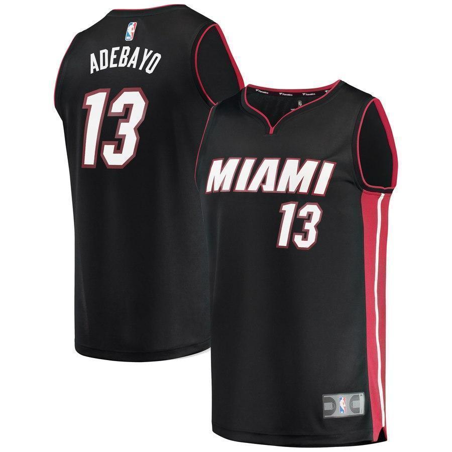 13-Bam Adebayo Miami Heat  Jersey - Icon Edition – Black
