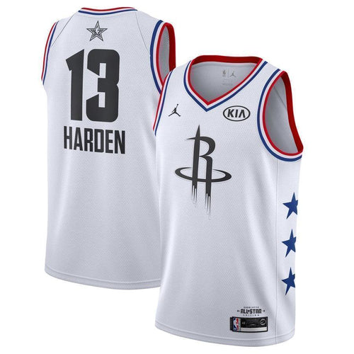 13-James Harden Houston Rockets Jordan 2019 NBA All-Star Game Finished Swingman Jersey – White