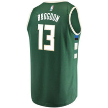 Load image into Gallery viewer, 13-Malcolm Brogdon Milwaukee Bucks Fanatics  Jersey Green - Icon Edition