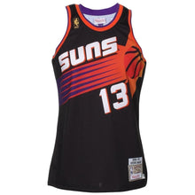 Load image into Gallery viewer, 13- Steve Nash Phoenix Suns 1996-97 Hardwood Classics Throwback  Home Jersey - Black