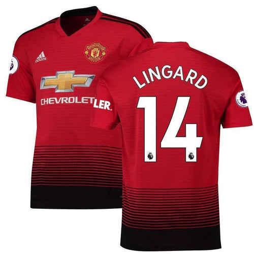 14-Jesse Lingard Manchester United 2018-19 Home Player Jersey – Red