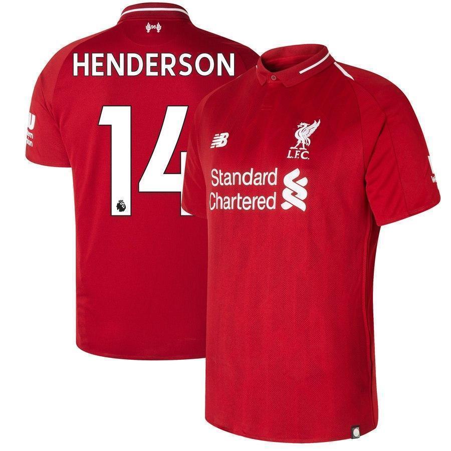 14-Jordan Henderson Liverpool New Balance 2018-19 Home Player Jersey – Red