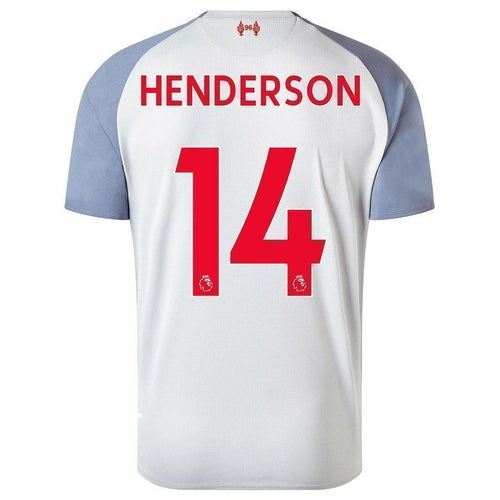 14-Jordan Henderson Liverpool New Balance 2018-19  Player Jersey – Gray
