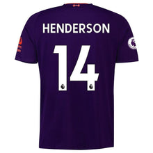 Load image into Gallery viewer, 14-Jordan Henderson Liverpool New Balance 201819 Away Player Jersey – Purple