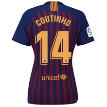 Load image into Gallery viewer, 14-Philippe Coutinho Barcelona Women&#39;s 2018-19 Home Stadium Player Jersey – Blue