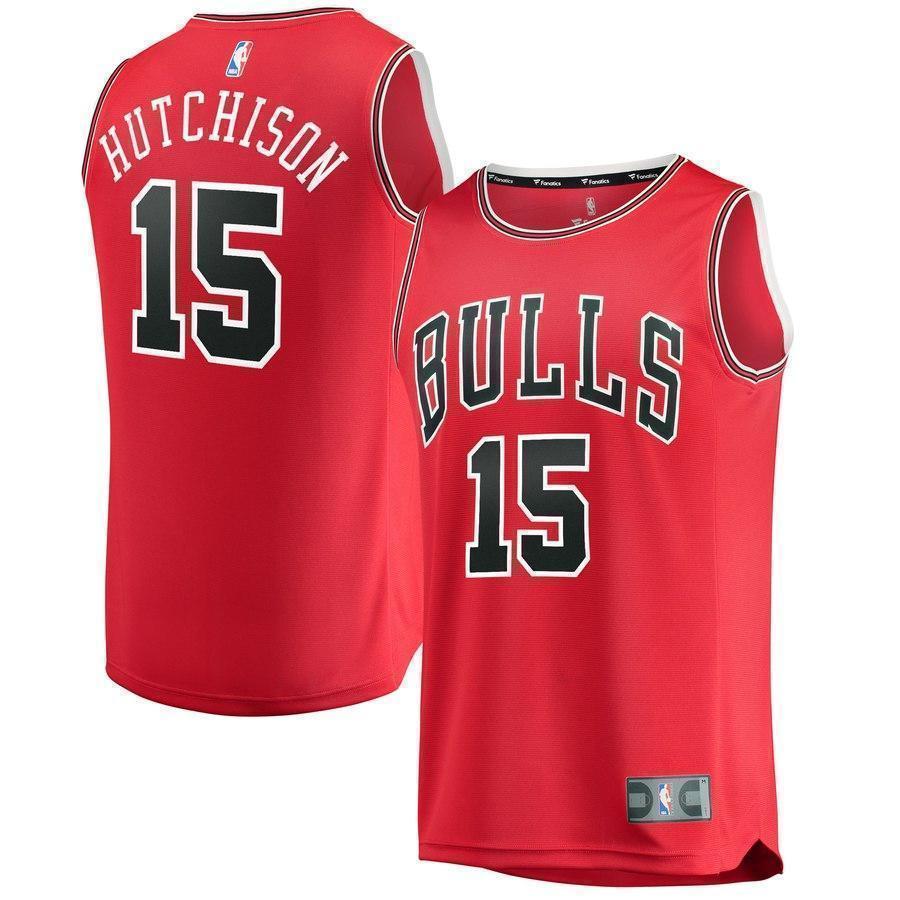15-Chandler Hutchison Chicago Bulls Jersey - Icon Edition - Red