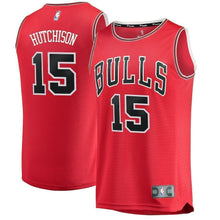 Load image into Gallery viewer, 15-Chandler Hutchison Chicago Bulls  NBA Draft First Round Pick Fast  Jersey Red – Icon Edition