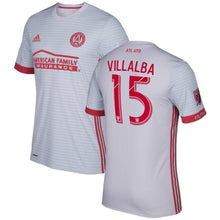 Load image into Gallery viewer, 15-Hector Villalba Atlanta United FC 2017 Secondary Jersey - Inaugural Gray-Red