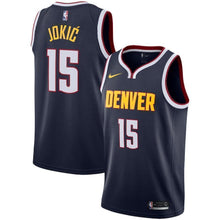 Load image into Gallery viewer, 15-Nikola Jokic Denver Nuggets  Swingman Jersey - Icon Edition – Navy