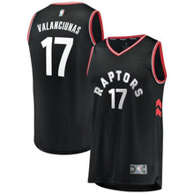Load image into Gallery viewer, 17-Jonas Valanciunas Toronto Raptors  Player Jersey Black - Statement Edition
