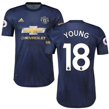 Load image into Gallery viewer, 18-Ashley Young Manchester United 2018-19 Third Player Jersey – Navy