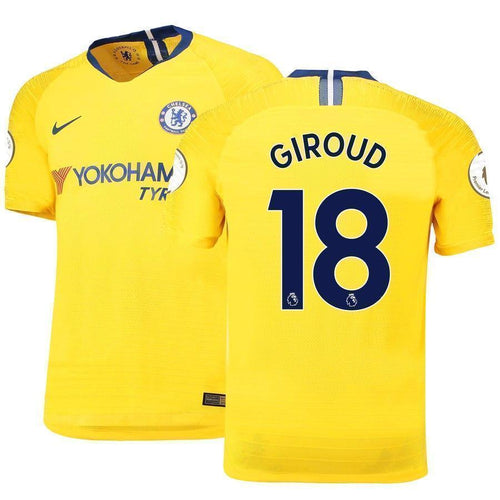 18-Olivier Giroud Chelsea 2018-19 Away Vapor Match Player Jersey – Yellow
