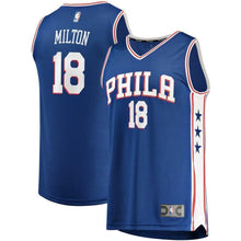 Load image into Gallery viewer, 18-Shake Milton Philadelphia 76ers  Jersey - Icon Edition - Royal