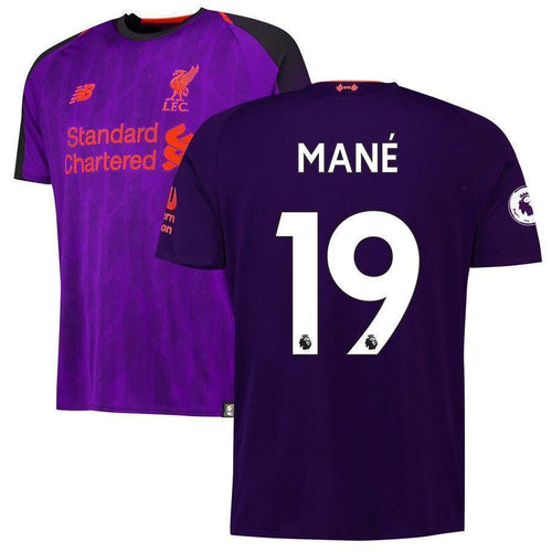 19-Sadio Mané Liverpool New Balance 2018-19 Away Player Jersey – Purple