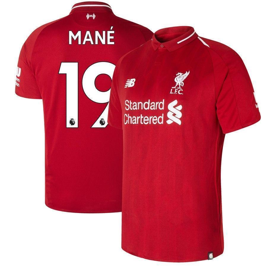 19-Sadio Mané Liverpool New Balance 2018-19 Home Player Jersey – Red