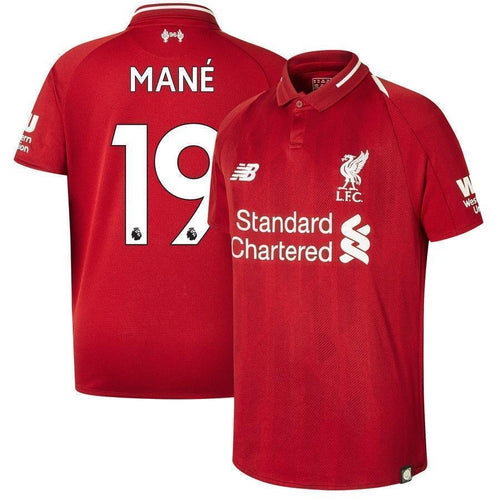 19-Sadio Mané Liverpool New Balance 2018-19 Home Player Jersey – Red