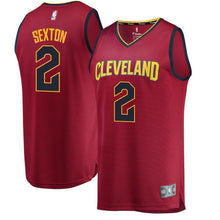 Load image into Gallery viewer, 2-Collin Sexton Cleveland Cavaliers Fanatics  NBA Draft First Round Pick Fast Jersey Wine – Icon Edition