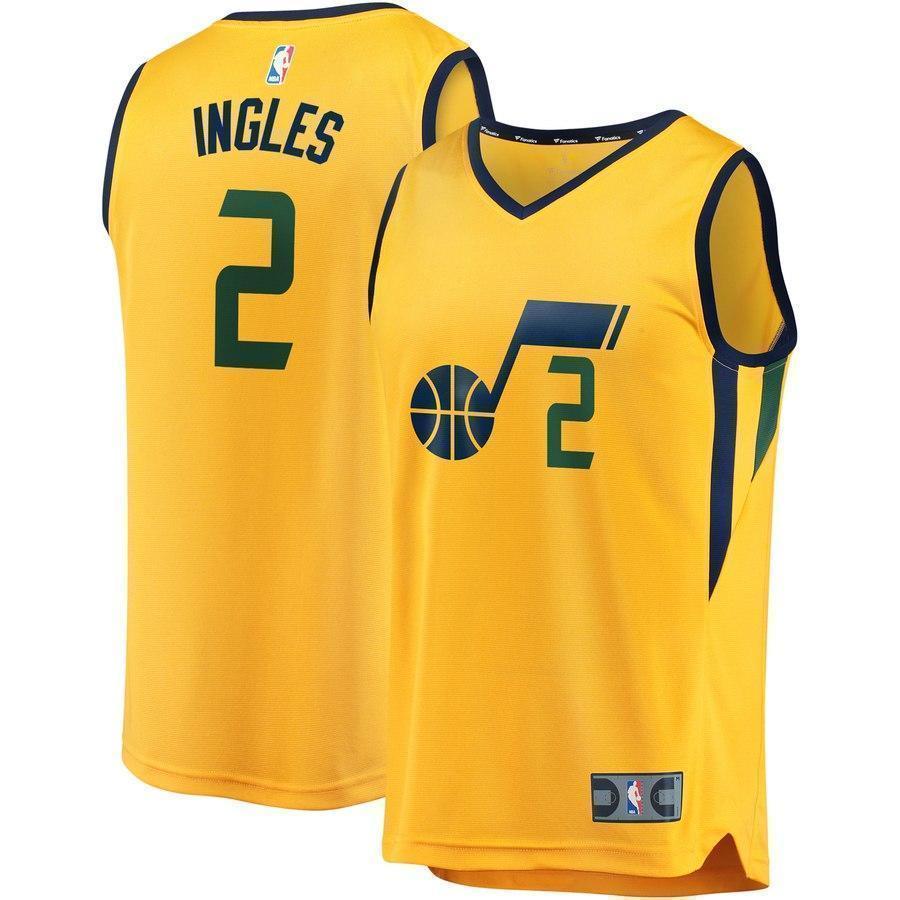 2-Joe Ingles Utah Jazz  Player Jersey Gold - Statement Edition