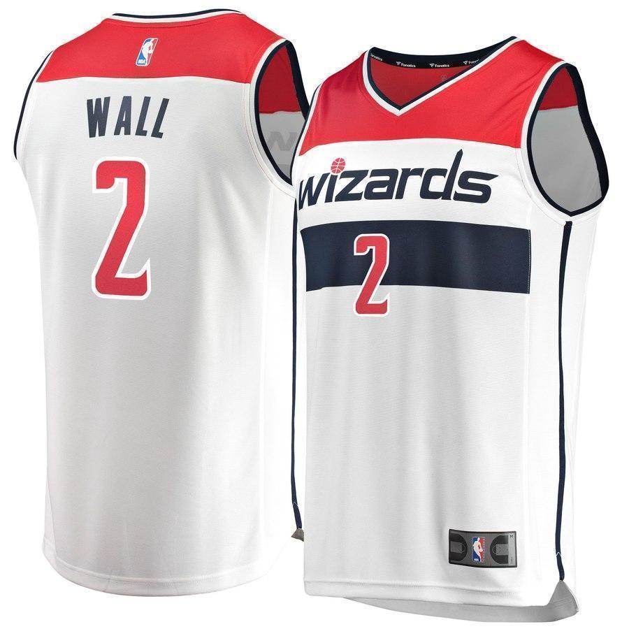 2-John Wall Washington Wizards  Jersey - Association Edition – White