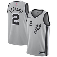 Load image into Gallery viewer, 2-Kawhi Leonard San Antonio Spurs Swingman Jersey - Statement Edition – Silver
