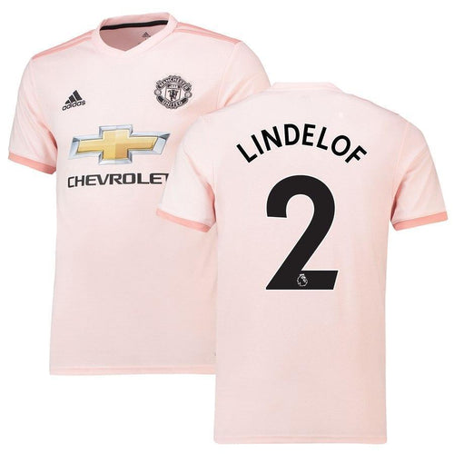 2-Victor Lindelof Manchester United 18-19 Away Jersey – Coral