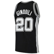 Load image into Gallery viewer, 20-Manu Ginobili San Antonio Spurs  2002-03 Hardwood Classics Swingman Jersey – Black