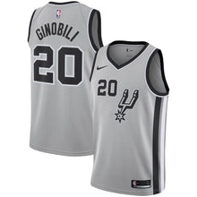 Load image into Gallery viewer, 20-Manu Ginobili San Antonio Spurs Swingman Jersey - Statement Edition – Gray