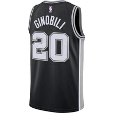 Load image into Gallery viewer, 20-Manu Ginobili San Antonio Spurs Swingman Jersey Black - Icon Edition