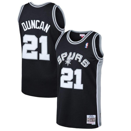 21-Tim Duncan San Antonio Spurs  1998-99 Hardwood Classics Swingman Jersey - Black
