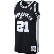 Load image into Gallery viewer, 21-Tim Duncan San Antonio Spurs Big &amp; Tall Hardwood Classics Jersey – Black