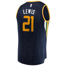 Load image into Gallery viewer, 21-Trey Lewis Utah Jazz  Jersey - Icon Edition - Navy