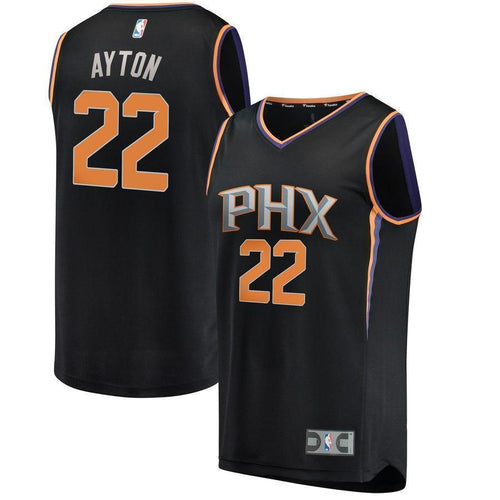 22-DeAndre Ayton Phoenix Suns  Jersey - Statement Edition – Black