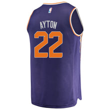 Load image into Gallery viewer, 22-Deandre Ayton Phoenix Suns  2018 NBA Draft First Round Pick Fast  Jersey Purple – Icon Edition