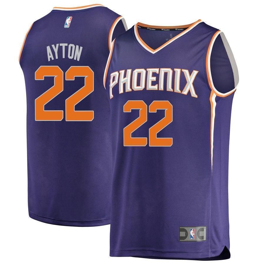 22-Deandre Ayton Phoenix Suns  2018 NBA Draft First Round Pick Fast  Jersey Purple – Icon Edition