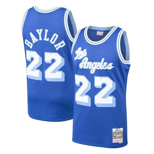 22-Elgin Baylor Los Angeles Lakers  Hardwood Classics Swingman Jersey – Royal