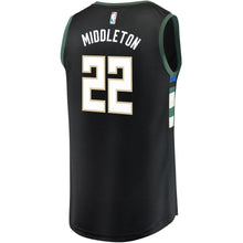Load image into Gallery viewer, 22-Khris Middleton Milwaukee Bucks  Jersey - Statement Edition – Black