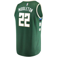 Load image into Gallery viewer, 22-Khris Middleton Milwaukee Bucks Jersey Green - Icon Edition